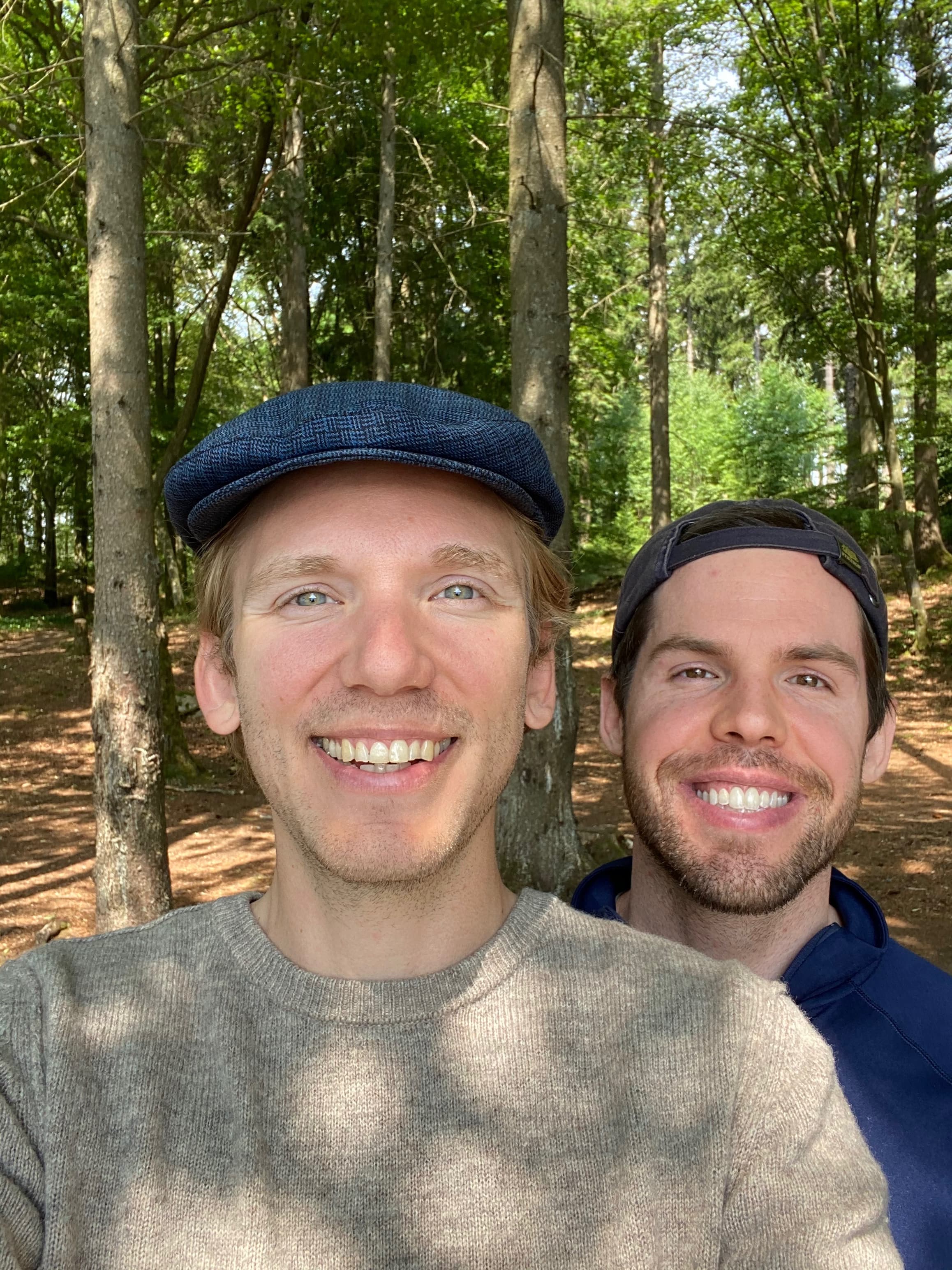 Johannes and Steven in the forest at Ali-Härri