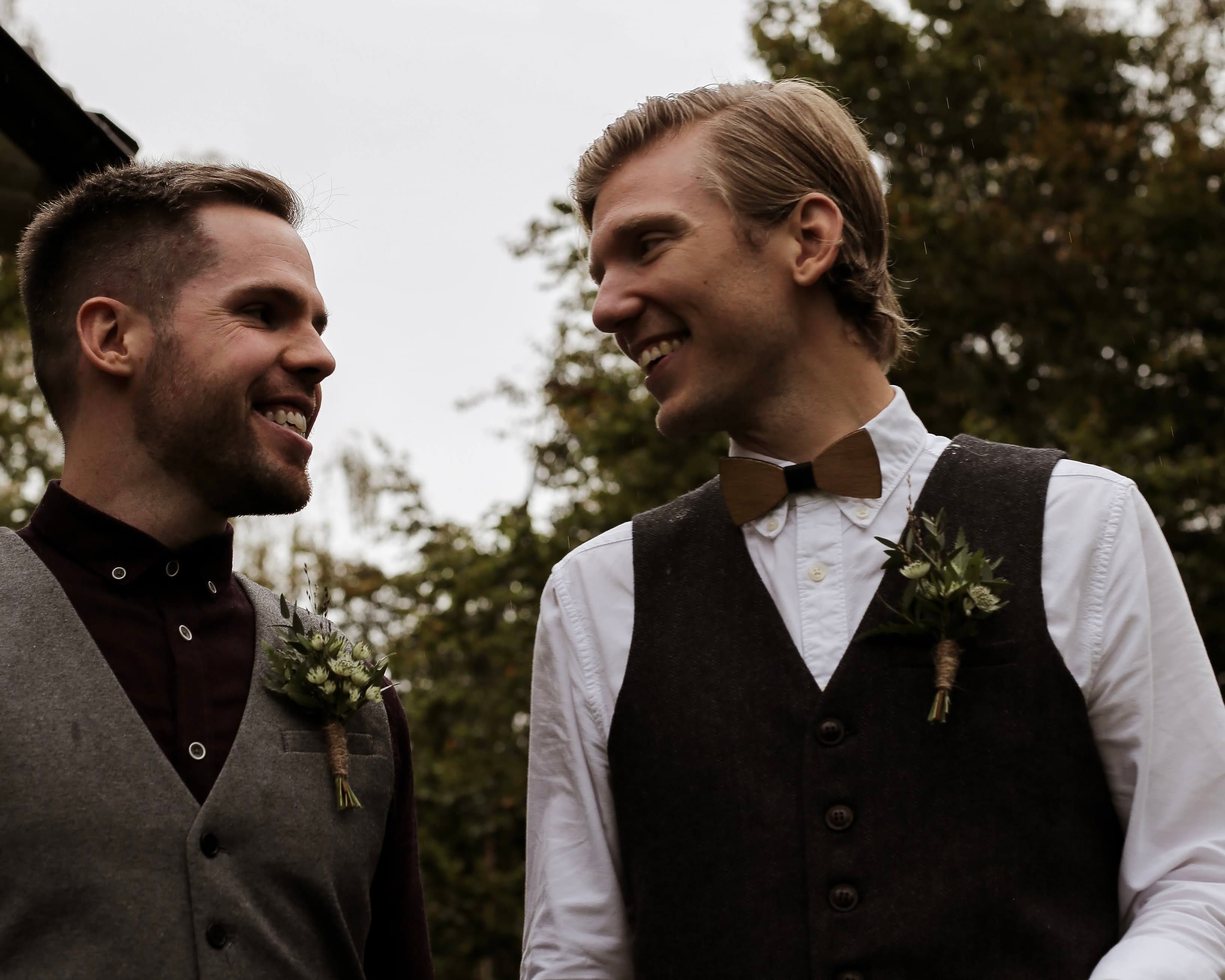 Steven and Johannes on their wedding day